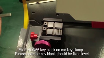 SEC-E9 key cutting machine --- How to Cut Chevrolet and Buick Car Keys HU100 (Latest Version)