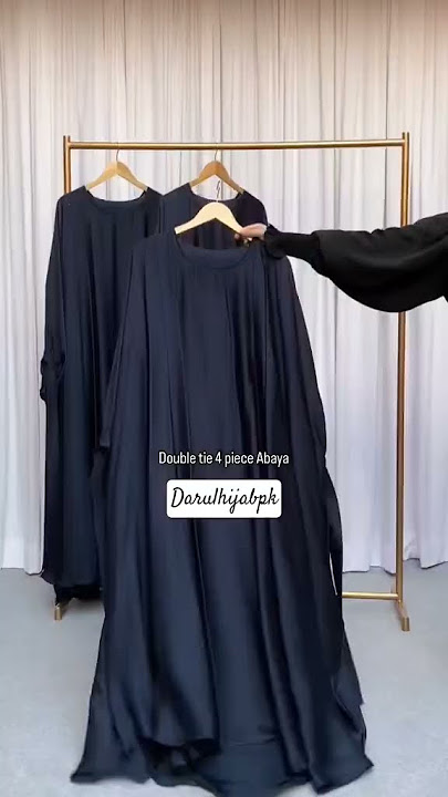 Black is My Favorite in Tie abaya #abaya #hijab #jilbab