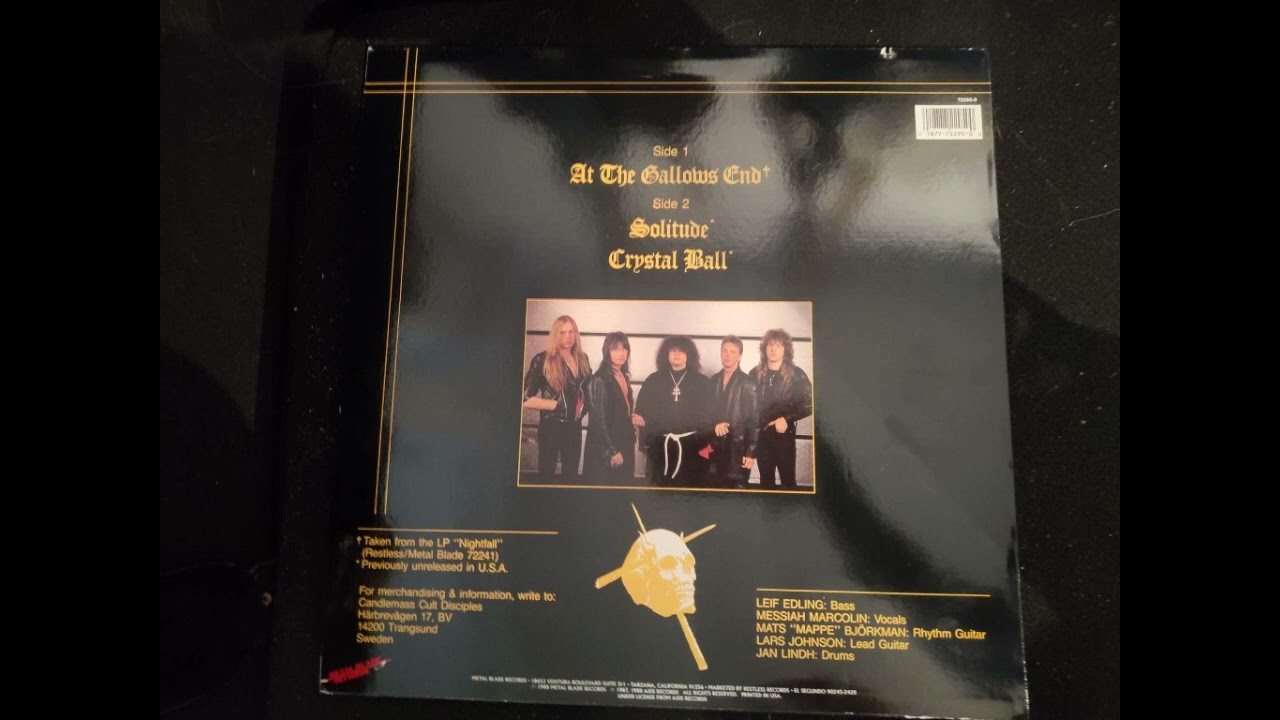 Candlemass At The Gallows End ep full album