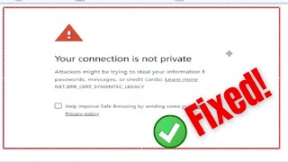 Your Connection is not private // How to Fix “Your Connection is Not Private” Error 2023