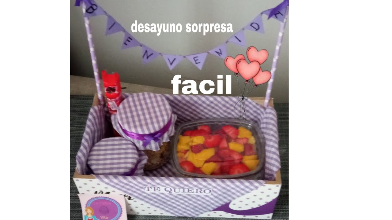 cómo hacer desayuno sorpresa!!!facil y muy económico 🥞🍓🌹
