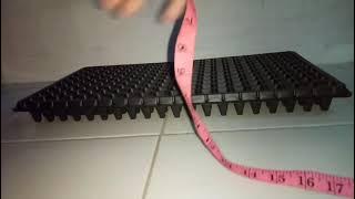 Ukuran tray semai tanaman 200 lubang benih.(music:peach pemusik:jeff kaale)
