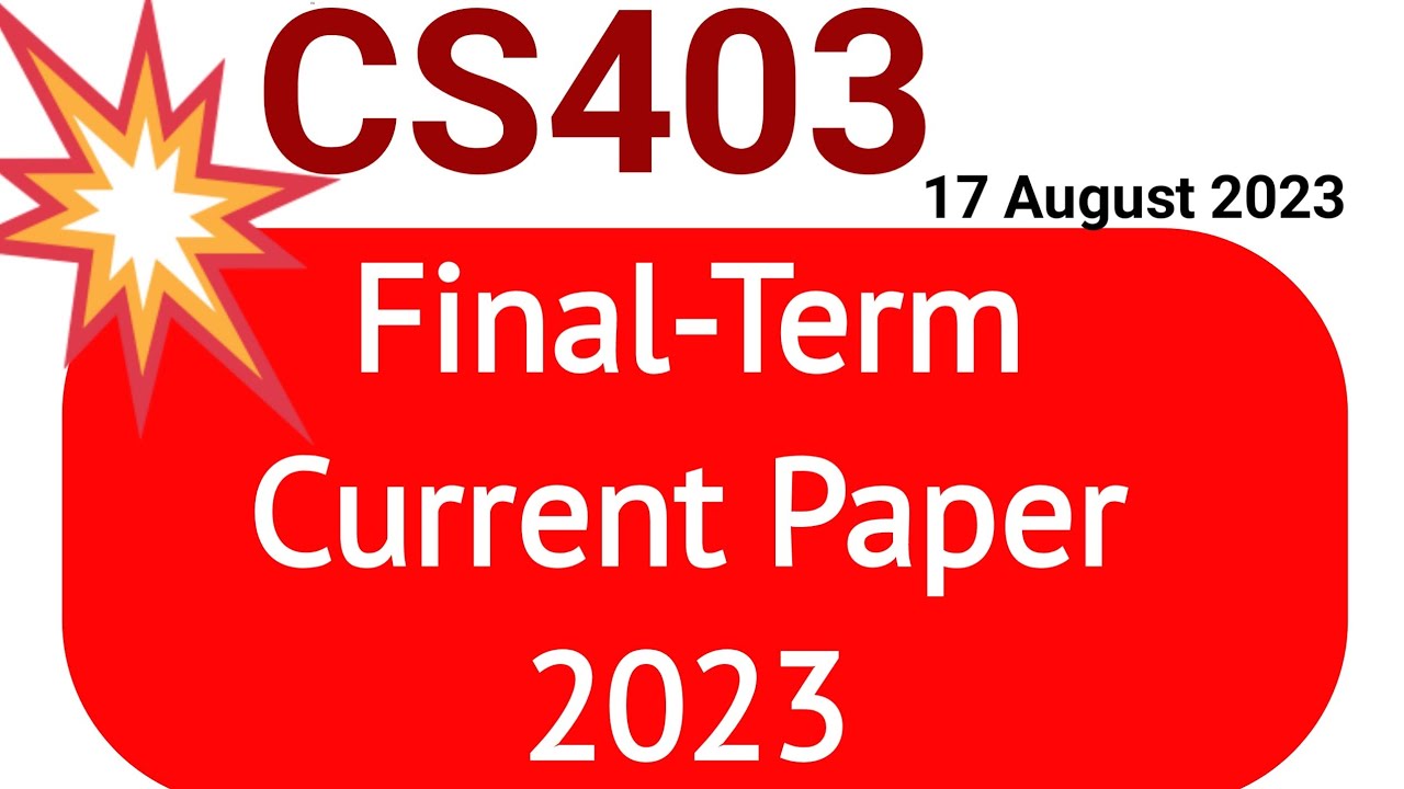 Final terms