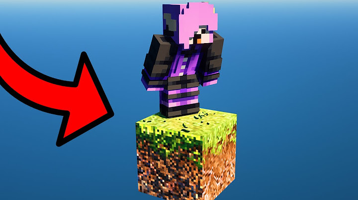 MINECRAFT em 1 BLOCO REALISTA...