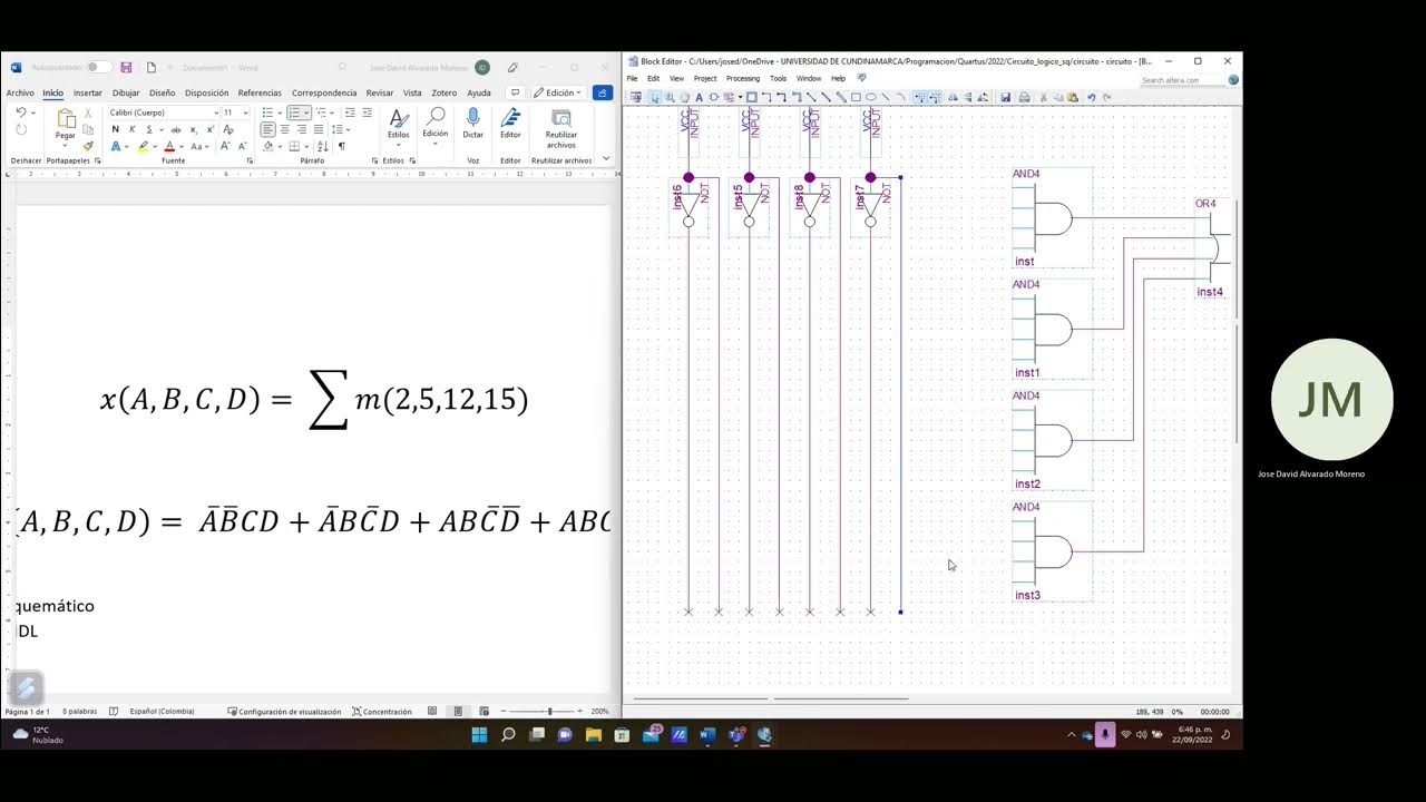 Schematic y VHDL Quartus 13.1 - YouTube
