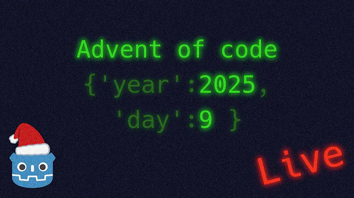 [Live] Advent of Code 2025 - Day 9