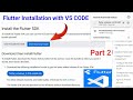 How to install and Setup Flutter in Visual Studio Code Part 2