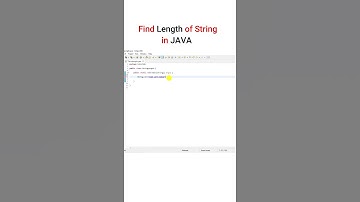 How to find length of String in Java #Shorts #youtubeShorts #shorts