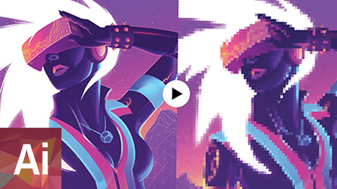 How To Use Vector Pixel Art Action Quick Tip - YouTube