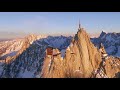 Drone flight up to the aiguille du midi  alt 3842m 