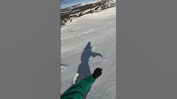 How To: straight line safely whilst snowboarding #snowboardtrainers #snowboard #mammothmountain