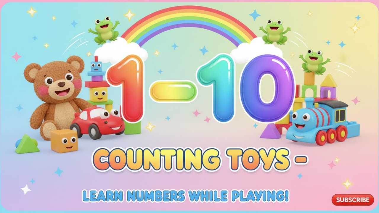 Counting Toys Fun! 🎲 Learn Numbers 1 to 10 While Playing |kids rhymes ...