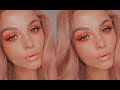 ORANGE PEACH MAKEUP TUTORIAL / MORPHE X JACYLN HILL V2 PALETTE