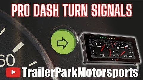 How to add turn signal indicators to your Holley Dash