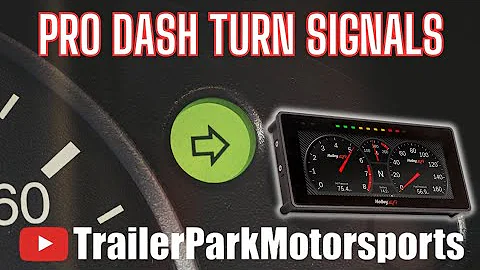 How to add turn signal indicators to your Holley Dash