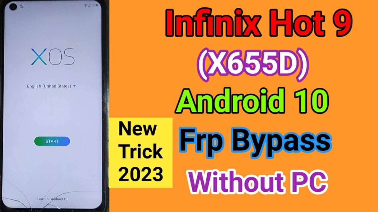 Infinix Hot 9 ( X655D ) FRP Bypass Unlock Android 10Q 2023 Google Account Bypass Without Pc 100% Ok