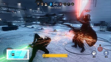 Star Wars Battlefront - Darth Vader VS Luke Skywalker  Epic Duels and Gameplay