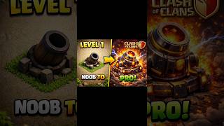 Level 1 Mortar to MAX Upgrade 🔥 Clash of Clans #coc #shorts