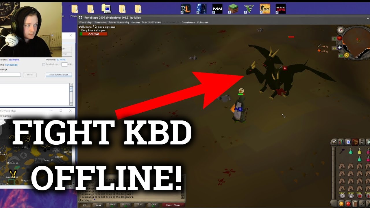 Fighting KBD Offline In Private OSRS Server YouTube