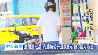 20200614中天新聞　小確幸沒了！　油價連七漲　「加油潮」周末湧現