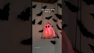 DIY Ghost SwinNg Lamp 🎀| Cute & Spooky Halloween decor 🪞👻#reels