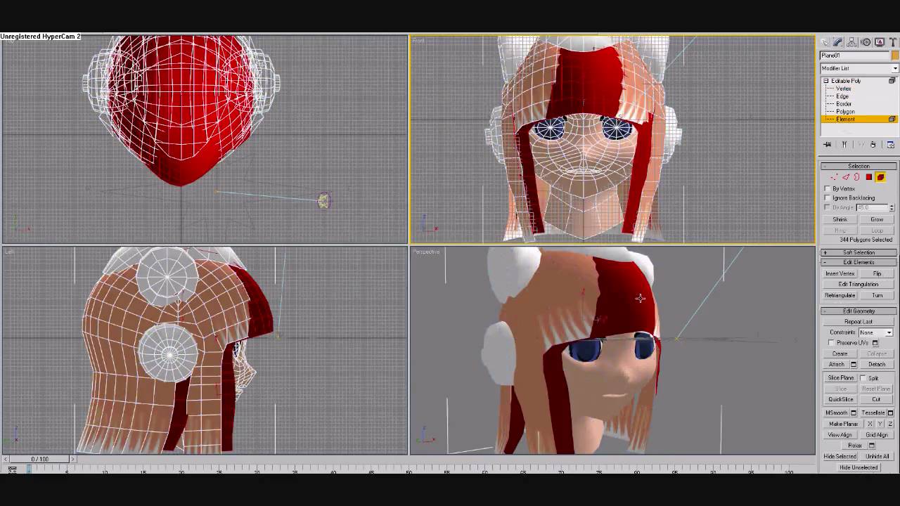 3d Anime Modeling Head In 10minute Youtube