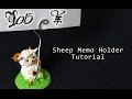 Sheep Memo Holder Polymer Clay Tutorial