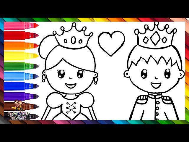 Desenho de príncipe dos desenhos animados para colorir