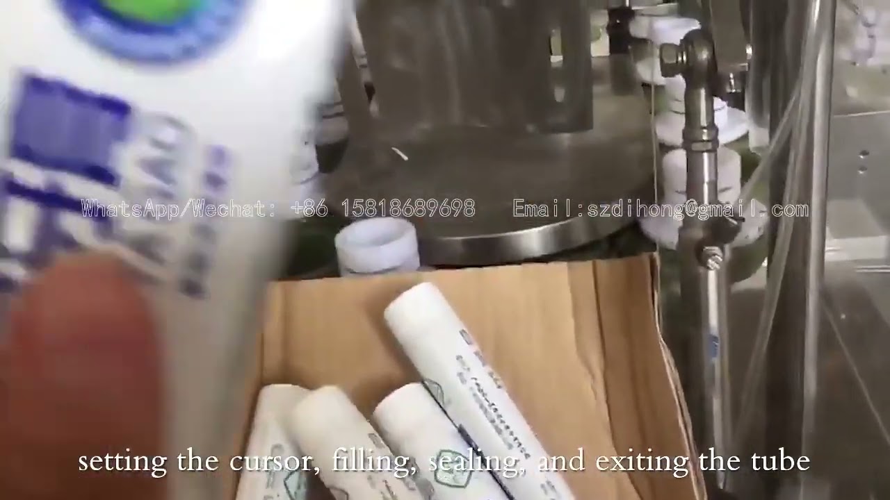 High speed sealing and filling machine for colored toothpaste
