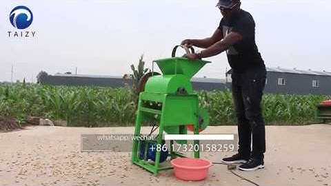 Feedback video of groundnut peanut sheller shell removing machine / peanut shelling peeling machine