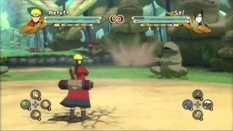 Naruto Storm 3 Sage mode Naruto moveset