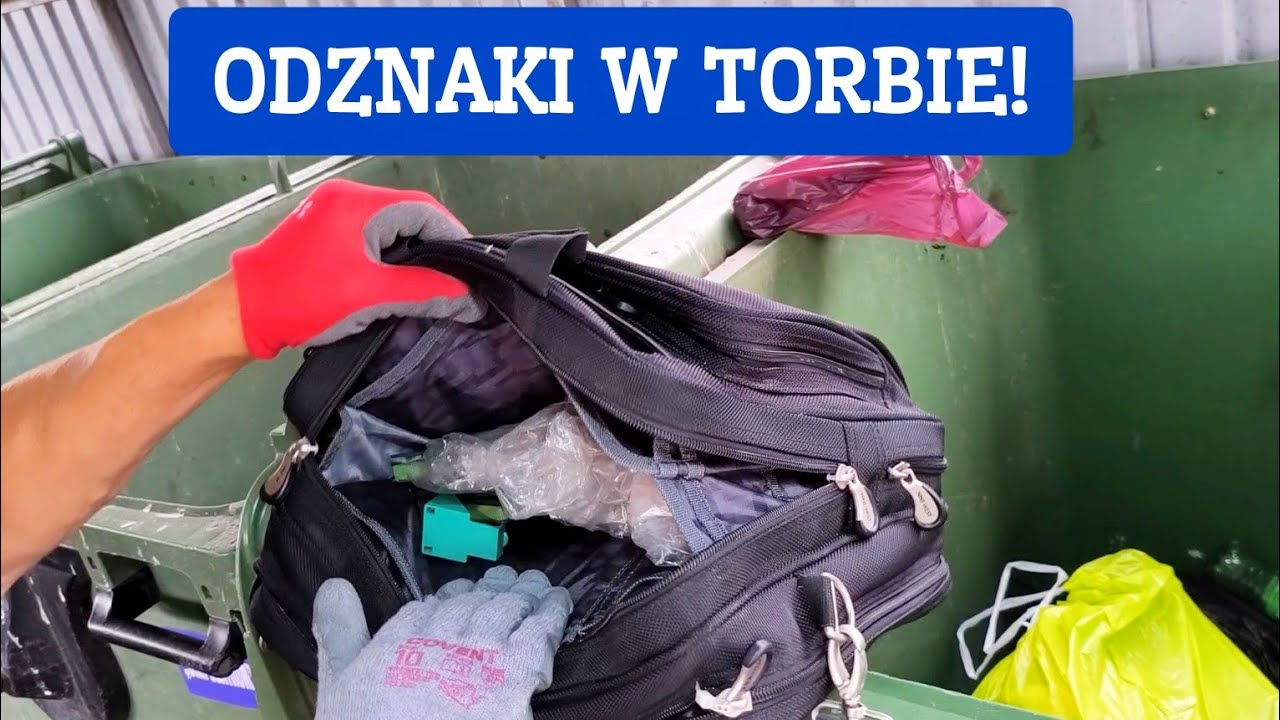 Ludzie wyrzucają do śmieci cenne odznaki schowane w torbie! [SKARBY] Śmietnikowy Raj #248