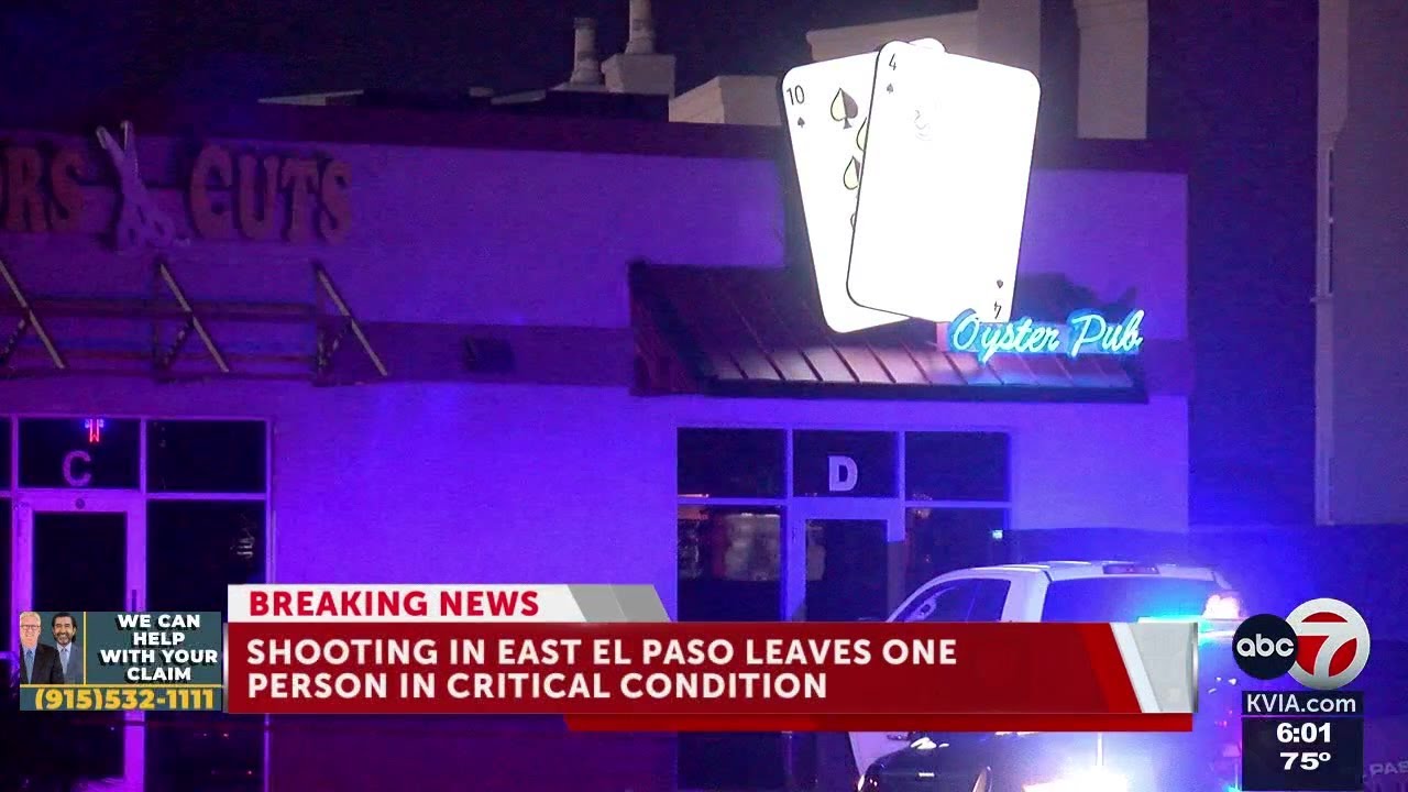 One person in critical condition after being shot in East El Paso - YouTube
