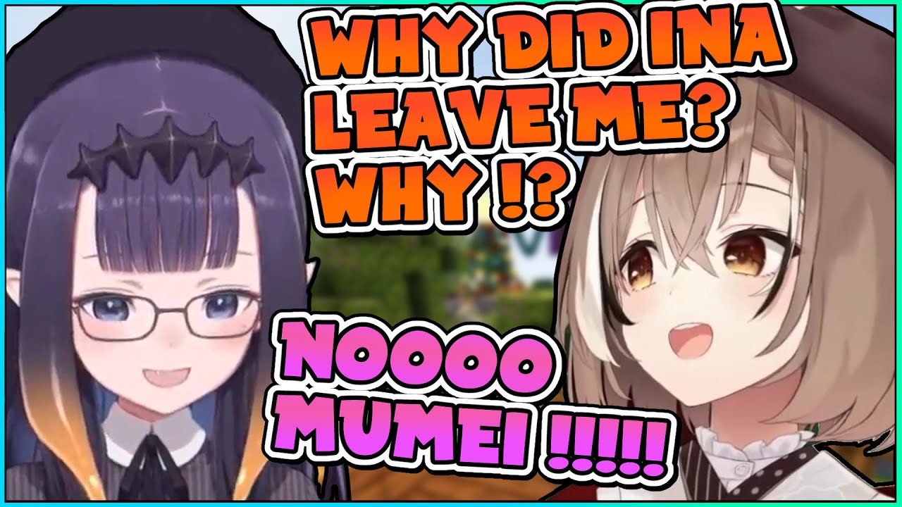 Ina knows how to flirt with Mumei, even if she can't communicate with people