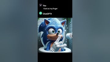 I Swallowed Shampoo " Sonic" #ai #chatgpt #aiart
