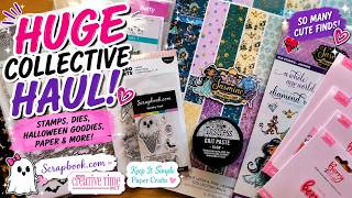 BIG Craft Supply Haul! 🎃 Stamps, Dies, Halloween Goodies, Paper & MORE!