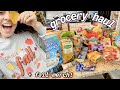 🍁🎃 HUGE Grocery Haul, Cleaning out my Fridge, + New FALL Merch!! 🍁🎃