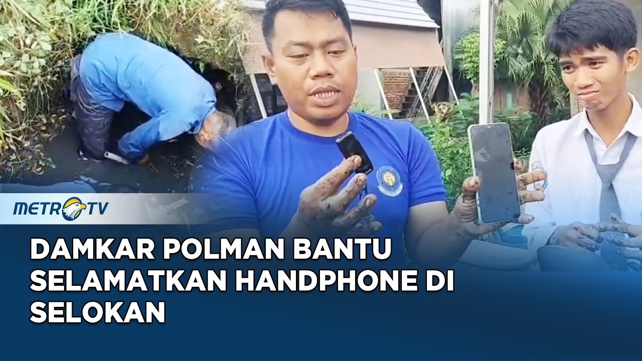 "The Real Hero", Damkar Polman Sukses Temukan Kunci dan Handphone di Selokan