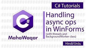 What are threads? | BackgroundWorker Class | WinForms | #csharptutorial #programming #netframework