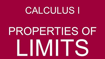 Calculus 1 | Properties of Limits | Video #2