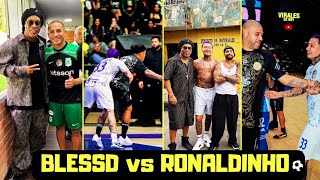 LO QUE NO VISTE del PARTIDO de BLESSD vs RONALDINHO ✨️ | FÚTBOL & MÚSICA 2024 #blessd #ronaldinho