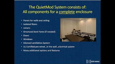 Noise Barriers Webinar - QuietMod Sound Control Panel System