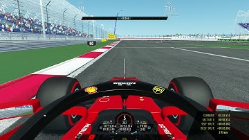 First laps on rFactor 2 - F1 2020 - Bahrain