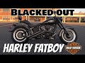 Blacked Out 2009 Harley Davidson Fatboy (two-tone blacked out build, gloss &amp; Matte) FOR SALE / TRADE