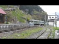 JR釜石線・鱒沢駅・午前9:55に通過する下り快速電車YouTube2012.05.10