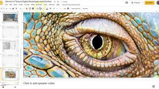 Interactive Elements of Art Google Activities - Element of Texture