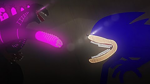 Shin Godzilla vs shin sonic | Battle animation