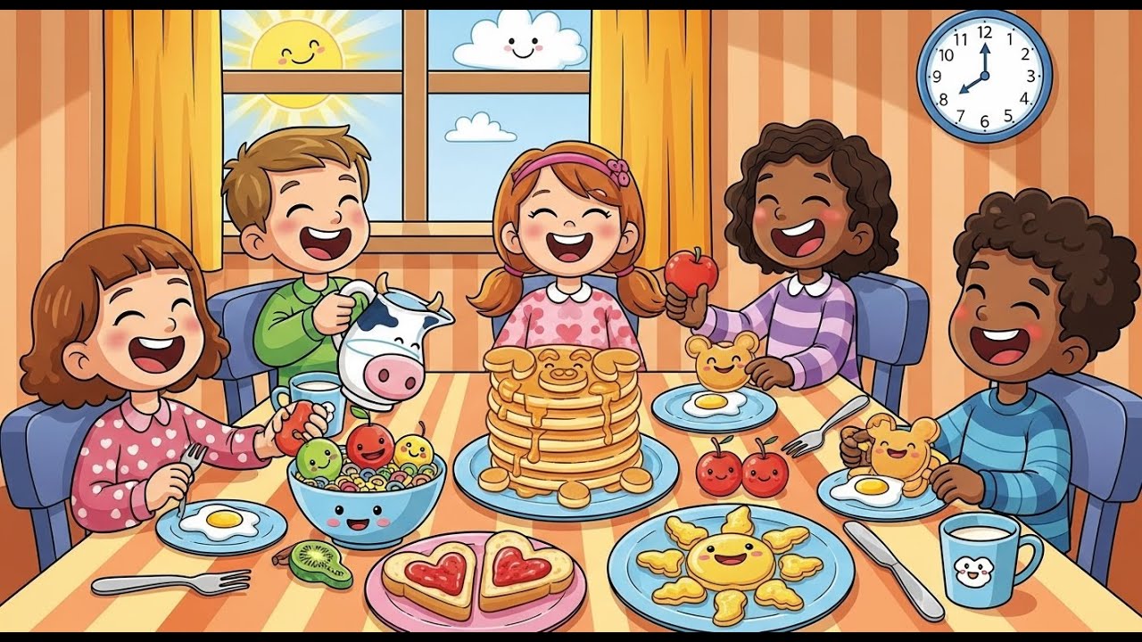 Breakfast Time Rhyme for Kid's Zone #kidsvideo #rhymes #nurseryrhymes ...