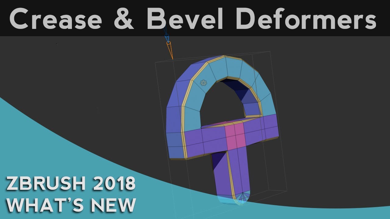 030 ZBrush 2018 Crease And Bevel Deformers YouTube