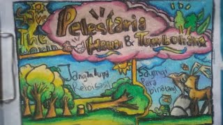 MENGGAMBAR POSTER PELESTARIAN HEWAN DAN TUMBUHAN